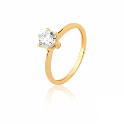 Anel Solitário Bravura – Ouro 18K