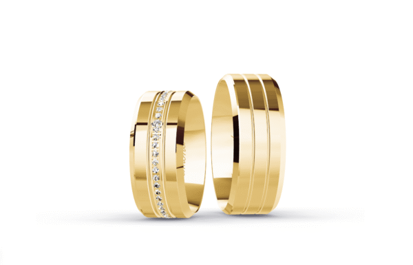 Aliança Italiana Personalizada - 8mm