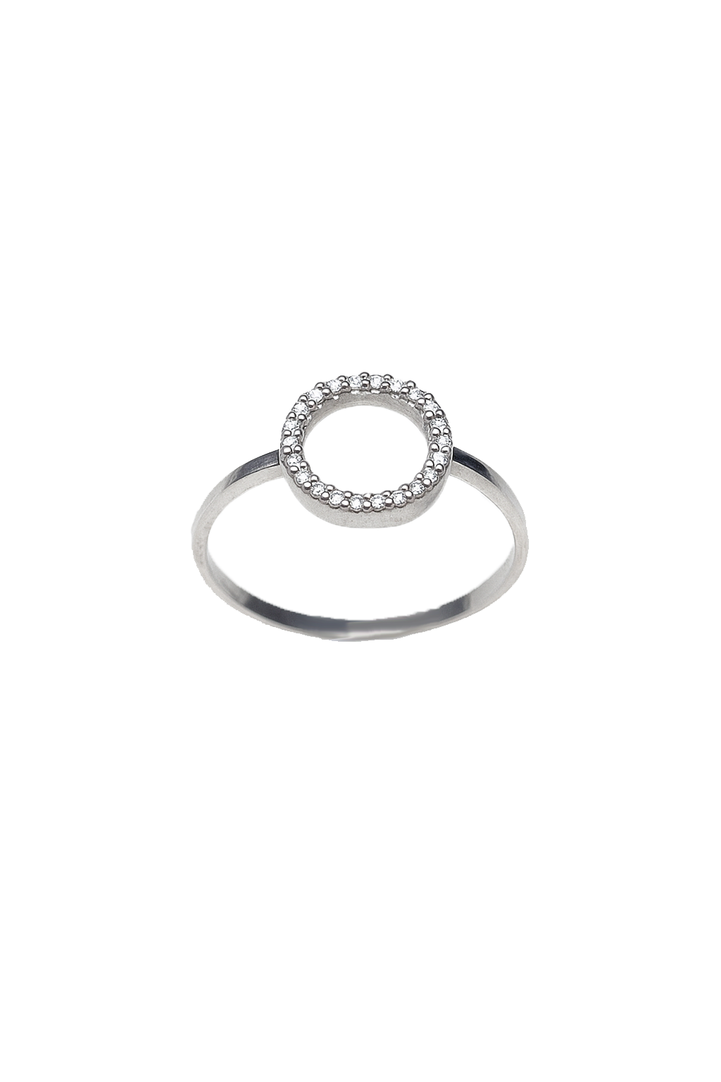 Anel Diamond Circle - Prata 925