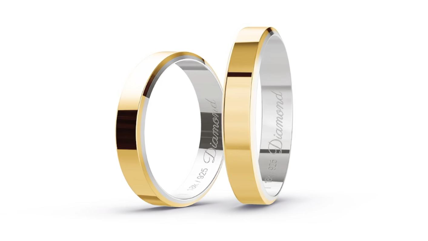 Aliança Moeda Italiana – 4 mm