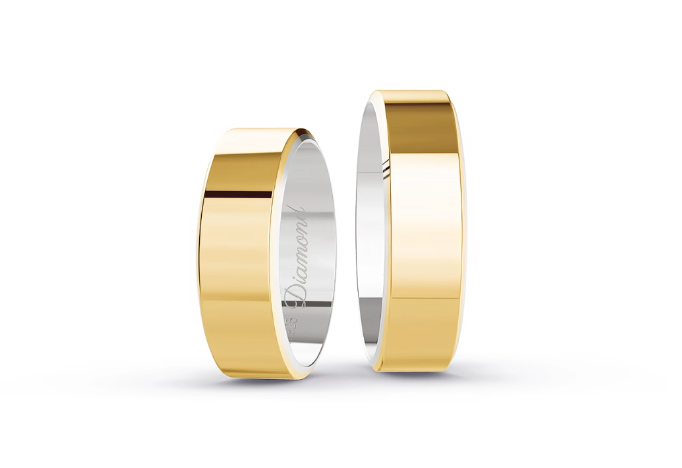 Aliança Moeda Italiana – 6 mm