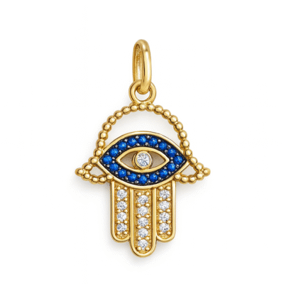 Pingente Hamsa - Ouro 18K